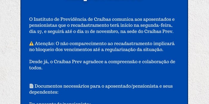 Comunicado Importante